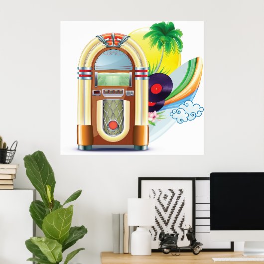 Jukebox Music Poster (Heimbüro)