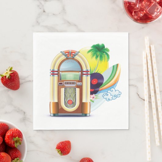 Jukebox Music Serviette (Beispiel)