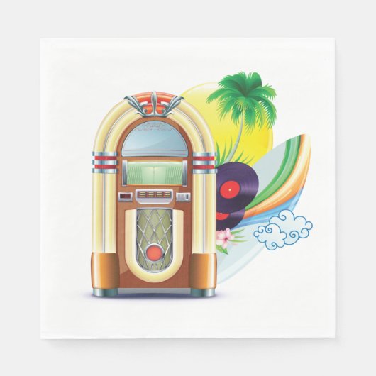 Jukebox Music Serviette (Vorderseite)