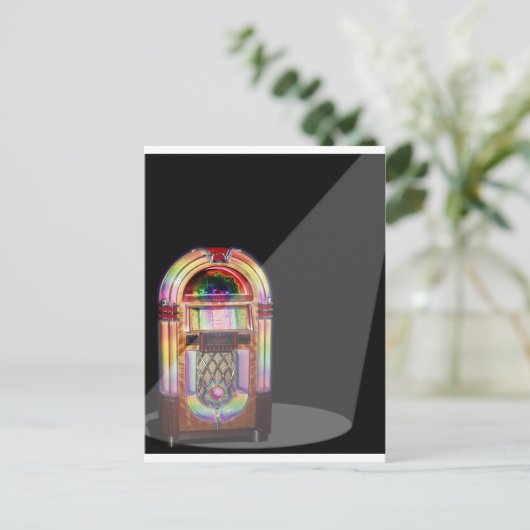 Jukebox Nirvana Postkarte (Stehend Vorderseite)