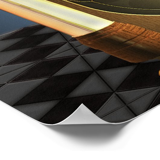 Jukebox Old Rocker Poster (Ecke)