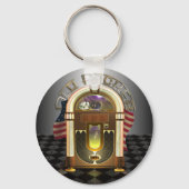 Jukebox Old Rocker Schlüsselanhänger (Vorderseite)