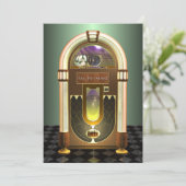 Jukebox-Party Einladungen (Stehend Vorderseite)