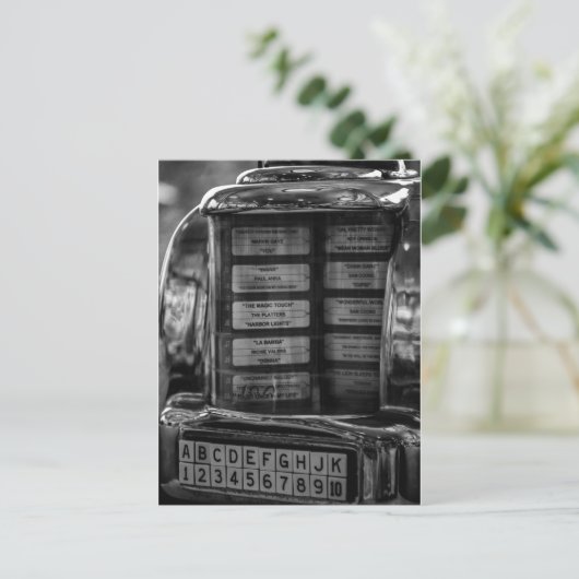 Jukebox Postkarte (Stehend Vorderseite)