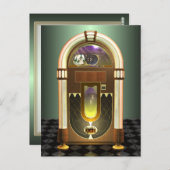 Jukebox Postkarte (Vorne/Hinten)
