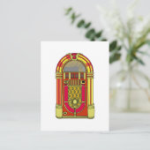 Jukebox Postkarte (Stehend Vorderseite)