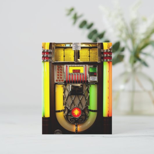 Jukebox Postkarte (Stehend Vorderseite)