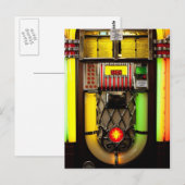 Jukebox Postkarte (Vorne/Hinten)