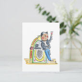 Jukebox Postkarte (Stehend Vorderseite)