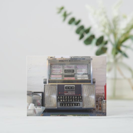 Jukebox Postkarte (Stehend Vorderseite)