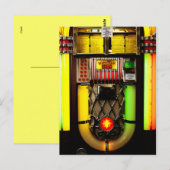 Jukebox Postkarte (Vorne/Hinten)