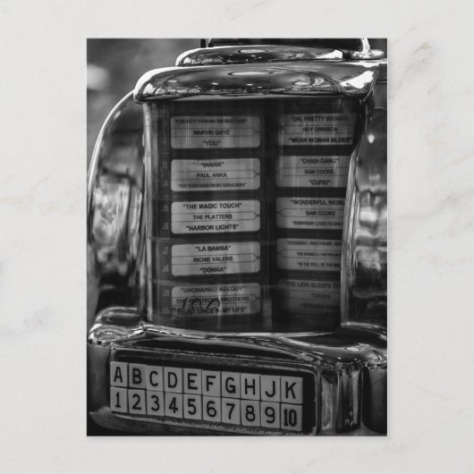 Jukebox-Postkarte Postkarte (Vorderseite)