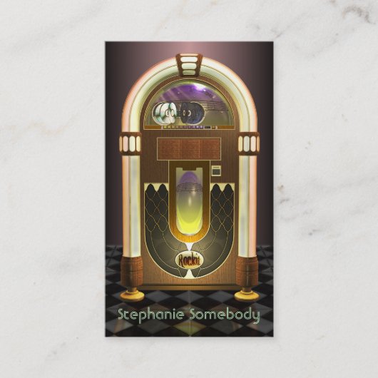 Jukebox-Profilkarte Visitenkarte (Vorderseite)
