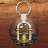 Jukebox Rockaholic Schlüsselanhänger (Vorderseite)