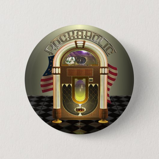 Jukebox-Rockfan-Tasten Button (Vorderseite)