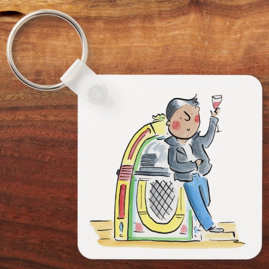 Jukebox Schlüsselanhänger (Vorderseite)