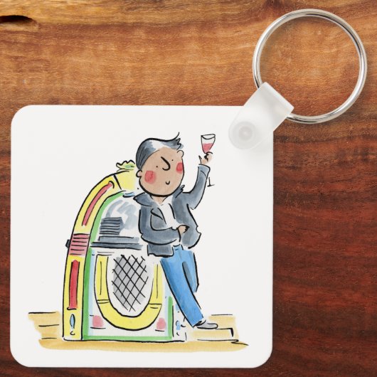 Jukebox Schlüsselanhänger (Rückseite)