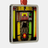 Jukebox Silbernes Ornament (Rechts)