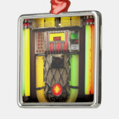 Jukebox Silbernes Ornament (Links)