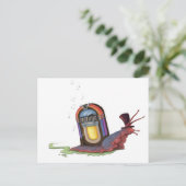 Jukebox Snail Postkarte (Stehend Vorderseite)