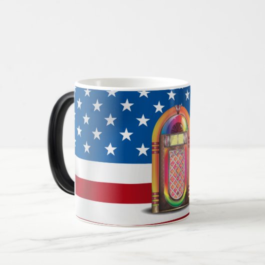 JukeBox USA Verwandlungstasse (Vorderseite Links)