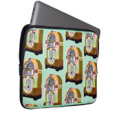 Jukeboxes Retro Mint Fun Art Pattern Swanky Laptopschutzhülle (Vorne Rechts)