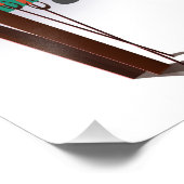 Jukkasjärvi Schweden Urlaubsposter Nordlichter Fotodruck (Ecke)