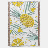 Juky Ananas: Vintages, helles Muster. Decke (Vorderseite Vertikal)