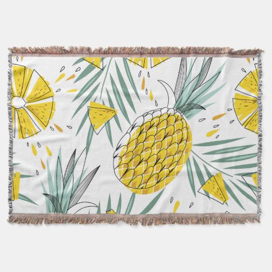 Juky Ananas: Vintages, helles Muster. Decke (Vorderseite)