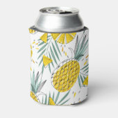 Juky Ananas: Vintages, helles Muster. Dosenkühler (Kanne Rückseite)