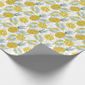 Juky Ananas: Vintages, helles Muster. Geschenkpapier (Ecke)