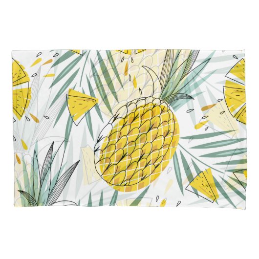 Juky Ananas: Vintages, helles Muster. Kissenbezug (Vorderseite)