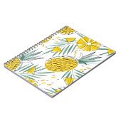 Juky Ananas: Vintages, helles Muster. Notizblock (Linke Seite)