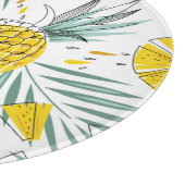Juky Ananas: Vintages, helles Muster. Schneidebrett (Ecke)