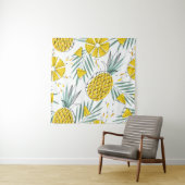 Juky Ananas: Vintages, helles Muster. Wandteppich (Beispiel)