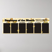 JUL-DEC Mitarbeiter der monatlichen Foto-Anzeige Poster (Vorne)