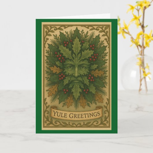 Jul-Grüße Weihnachtskarte Karte (Gelbe Blume)