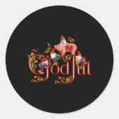 Jul Marzipan Pig Runder Aufkleber (Vorderseite)