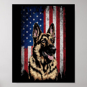 Jul. Patriotic Usa Indepen Poster