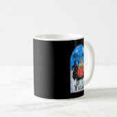 Julbock Asatru Wicca Yuletide Pagan Weihnachts-Wei Kaffeetasse (VorderseiteRechts)