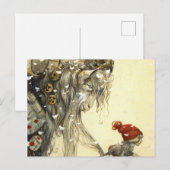 Julbock John Bauer Postkarte (Vorne/Hinten)