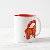 Julbocken die schwedischen zweifarbige tasse (VorderseiteRechts)