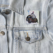 Julbocken Riding Weihnachten Goat Button (Beispiel)