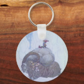 Julebocken skandinavische Folklore Schlüsselanhänger (Vorderseite)