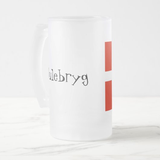 Julebryg Mattglas Bierglas (Vorderseite Links)