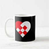 Julehjerte Danish Pleated Christmas Hearts Kaffeetasse (Links)