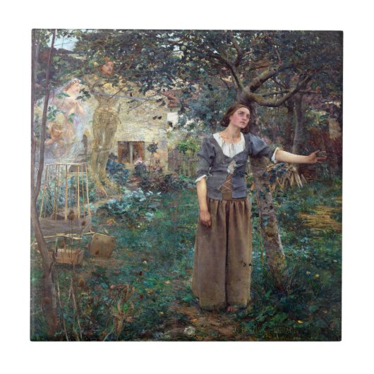 Jules Bastien-Lepage Joan of Arc Fliese (Vorderseite)