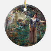 Jules Bastien-Lepage Joan of Arc Poster Keramik Ornament (Hinten)