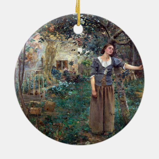 Jules Bastien-Lepage Joan of Arc Poster Keramik Ornament (Hinten)