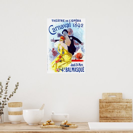 Jules Cheret Carnaval Poster (Küche)